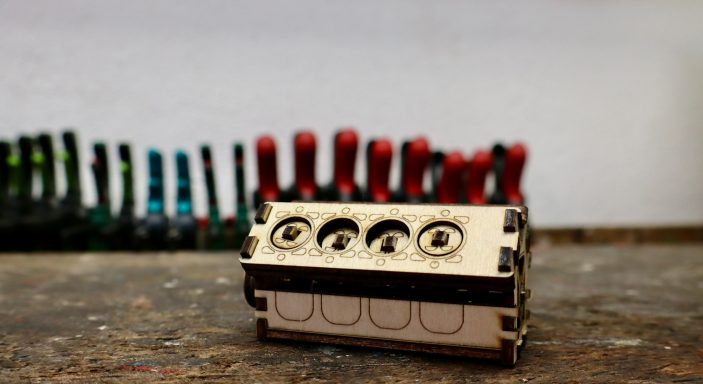 V8 Motor Seitenansicht